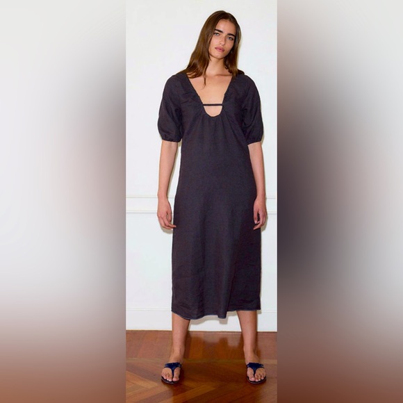 BNWT Deiji Studios Squared Dress in Black XS